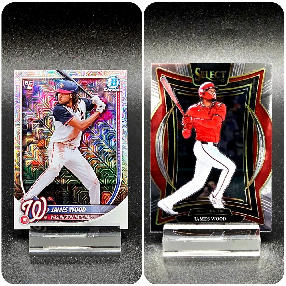 James Wood Silver Prizm Mojo RC Washington Nationals Top Prospect